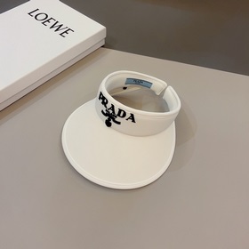 PRADA, шляпа с широкими полями, черно-белая, очень популярная мод