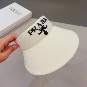 PRADA, шляпа с широкими полями, черно-белая, очень популярная мод