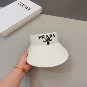 PRADA, шляпа с широкими полями, черно-белая, очень популярная мод