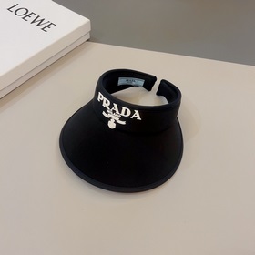 PRADA, шляпа с широкими полями, черно-белая, очень популярная мод