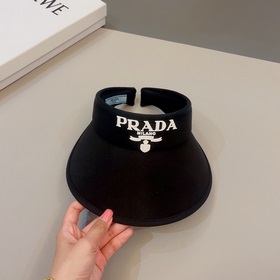 PRADA, шляпа с широкими полями, черно-белая, очень популярная мод