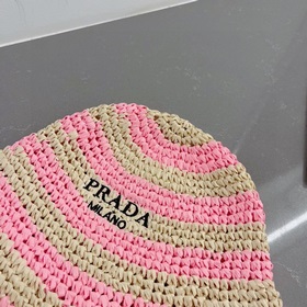 PRADA Пальто из соломы, рыбацкая шляпа, ручной работы, официальна