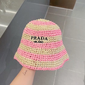 PRADA Пальто из соломы, рыбацкая шляпа, ручной работы, официальна