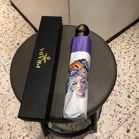 (Prada) Автоматически складывающийся зонт Prada с тремя слоями дл