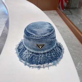 Prada весна-лето, новая модель джинсовой рыбацкой кепки Ретро-сти