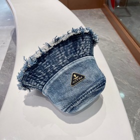 Prada весна-лето, новая модель джинсовой рыбацкой кепки Ретро-сти
