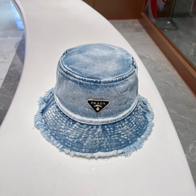 Prada весна-лето, новая модель джинсовой рыбацкой кепки Ретро-сти