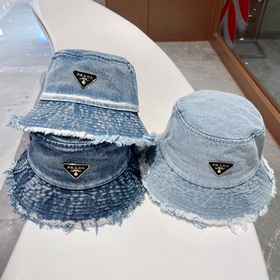 Prada весна-лето, новая модель джинсовой рыбацкой кепки Ретро-сти