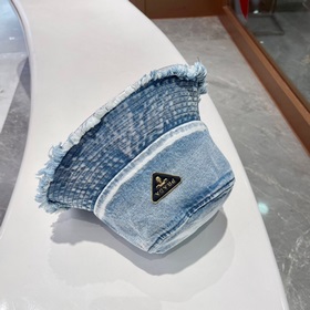 Prada весна-лето, новая модель джинсовой рыбацкой кепки Ретро-сти