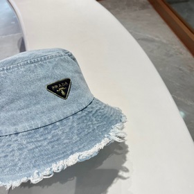 Prada весна-лето, новая модель джинсовой рыбацкой кепки Ретро-сти