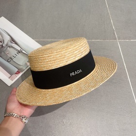 PRADA Пrada, новый шляпа с плоским верхом, окружность головы 57 с