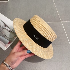 PRADA Пrada, новый шляпа с плоским верхом, окружность головы 57 с