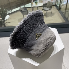 Prada джинсовая кепка-рыбачка, эффект вымытого цвета, идеальный а