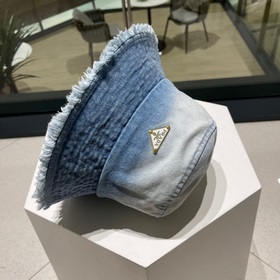 Prada джинсовая кепка-рыбачка, эффект вымытого цвета, идеальный а