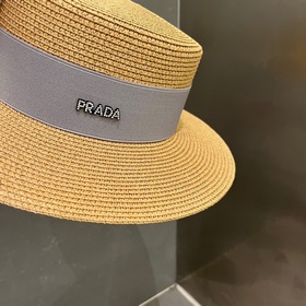 PRADA Пrada, новый шляпа с плоским верхом, окружность головы 57 с