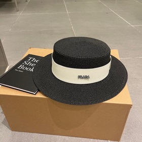 PRADA Пrada, новый шляпа с плоским верхом, окружность головы 57 с