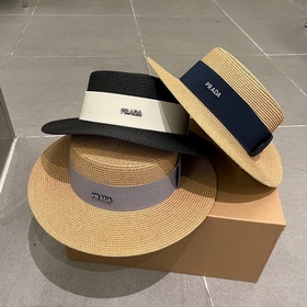 PRADA Пrada, новый шляпа с плоским верхом, окружность головы 57 с