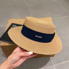PRADA Пrada, новый шляпа с плоским верхом, окружность головы 57 с
