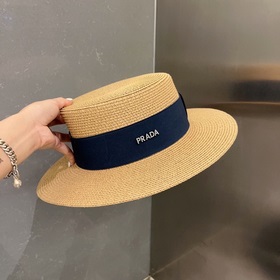 PRADA Пrada, новый шляпа с плоским верхом, окружность головы 57 с