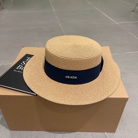 PRADA Пrada, новый шляпа с плоским верхом, окружность головы 57 с