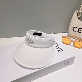 PRADA, шляпа с широкими полями, черно-белая, очень популярная мод