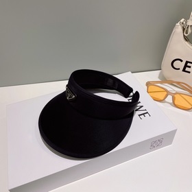 PRADA, шляпа с широкими полями, черно-белая, очень популярная мод
