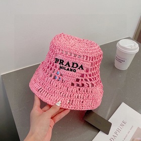 PRADA Пальто из соломы, рыбацкая шляпа, ручной работы, официальна