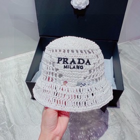 PRADA Пальто из соломы, рыбацкая шляпа, ручной работы, официальна