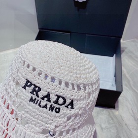 PRADA Пальто из соломы, рыбацкая шляпа, ручной работы, официальна