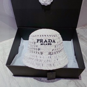 PRADA Пальто из соломы, рыбацкая шляпа, ручной работы, официальна
