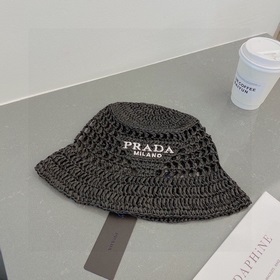 PRADA Пальто из соломы, рыбацкая шляпа, ручной работы, официальна