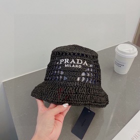 PRADA Пальто из соломы, рыбацкая шляпа, ручной работы, официальна