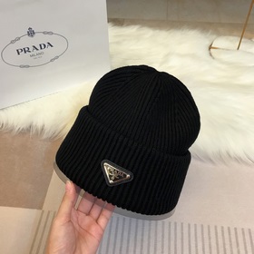 PRADA 2023 осенне-зимняя коллекция вязаных шапок, чрезвычайно поп