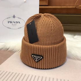 PRADA 2023 осенне-зимняя коллекция вязаных шапок, чрезвычайно поп