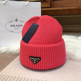 PRADA 2023 осенне-зимняя коллекция вязаных шапок, чрезвычайно поп