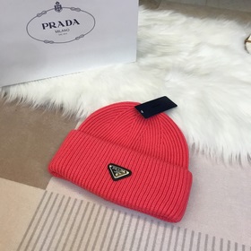 PRADA 2023 осенне-зимняя коллекция вязаных шапок, чрезвычайно поп