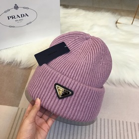PRADA 2023 осенне-зимняя коллекция вязаных шапок, чрезвычайно поп