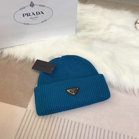 PRADA 2023 осенне-зимняя коллекция вязаных шапок, чрезвычайно поп