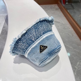 Prada весна-лето, новая модель джинсовой рыбацкой кепки Ретро-сти