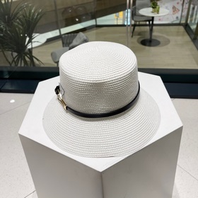 【PRADA Пrada】 Новая модель 2023 года： соломенная шляпа-котел с ре