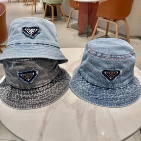 Prada, новая модель рыбацкой кепки из джинсовой ткани, изысканный