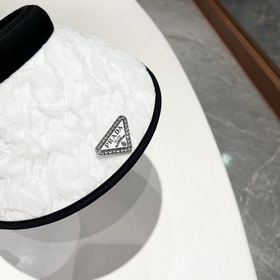 PRADA, шляпа с широкими полями, черно-белая, очень популярная мод