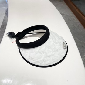 PRADA, шляпа с широкими полями, черно-белая, очень популярная мод