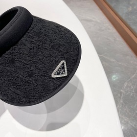PRADA, шляпа с широкими полями, черно-белая, очень популярная мод