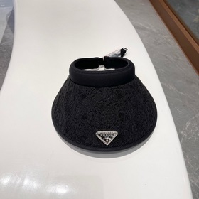 PRADA, шляпа с широкими полями, черно-белая, очень популярная мод
