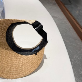 PRADA Пальто из соломы, шляпа с открытой макушкой, высокое качест