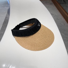 PRADA Пальто из соломы, шляпа с открытой макушкой, высокое качест