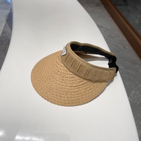 PRADA Пальто из соломы, шляпа с открытой макушкой, высокое качест