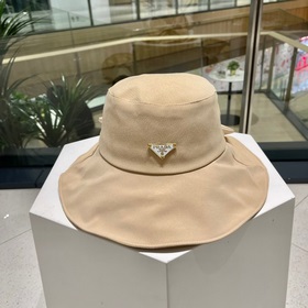 Prada женская модная шляпа с бабочкой, летняя шляпа с широкими по
