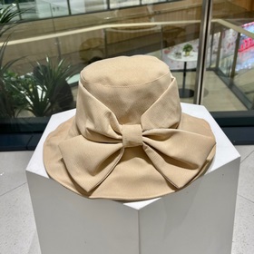 Prada женская модная шляпа с бабочкой, летняя шляпа с широкими по